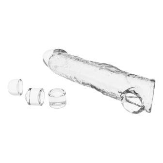 Pretty Love - Verlengende Penis Sleeve - 26 cm - Transparant