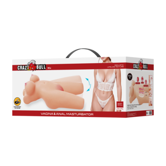 Crazy Bull - Mia - Masturbator met Verstelbare Benen - Lichte Huidskleur