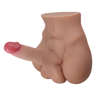 Crazy Bull - Rhyne - Masturbator met Buigzame Dildo - Lichte Huidskleur