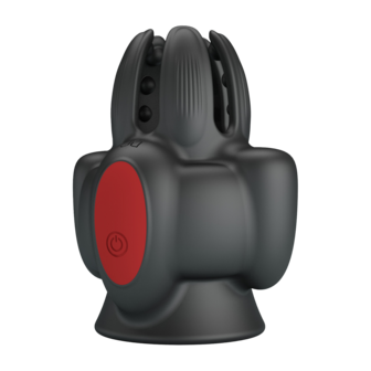 Pretty Love - Wyat - Penis Vibrator - Zwart/Rood