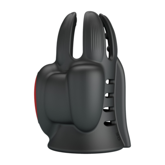 Pretty Love - Wyat - Penis Vibrator - Zwart/Rood