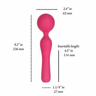 Swan - Sceptre - Dubbelzijdige Wand Vibrator - Roze