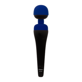 PalmPower - Recharge Wand Massager - Flexibele Kop - Blauw/Zwart