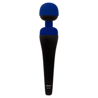 PalmPower - Recharge Wand Massager - Flexibele Kop - Blauw/Zwart