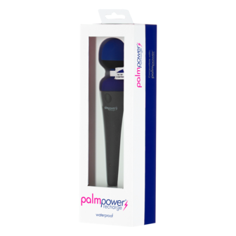 PalmPower - Recharge Wand Massager - Flexibele Kop - Blauw/Zwart