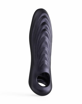 ManWan - Ryzer MAX - Penis Extender en Zachte Masturbatie Sleeve - Black Plum