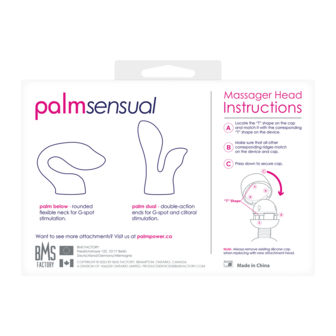 PalmPower - Palmsensual  - Wand Vibrator Opzetstukken - Blauw