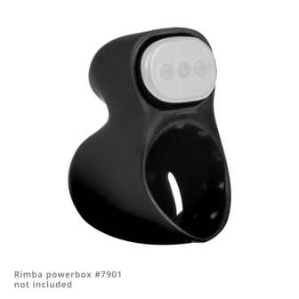 Rimba Electro Play - E-Stim Penis Head Stimulator - Bi-Polair - Zwart