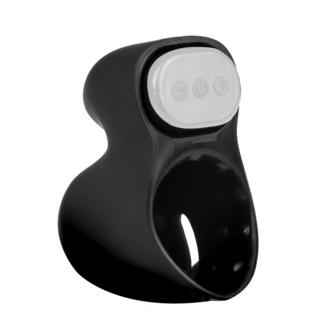 Rimba Electro Play - E-Stim Penis Head Stimulator - Bi-Polair - Zwart