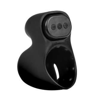 Rimba Electro Play - E-Stim Penis Head Stimulator - Bi-Polair - Zwart