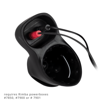 Rimba Electro Play - E-Stim Penis Head Stimulator - Bi-Polair - Zwart