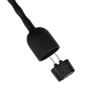 Rimba Electro Play - E-Stim Urethrale Dilator - Bi-Polair - Zwart - Large