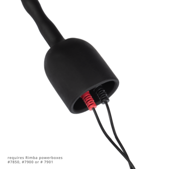 Rimba Electro Play - E-Stim Urethrale Dilator - Bi-Polair - Zwart - Large