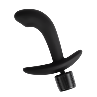 Rimba Electro Play - E-Stim Anaal Plug - E-Stim Prostaat Plug - Bi-Polair - Zwart