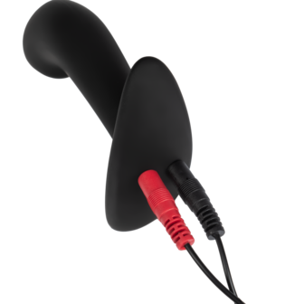 Rimba Electro Play - E-Stim Anaal Plug - E-Stim Prostaat Plug - Bi-Polair - Zwart