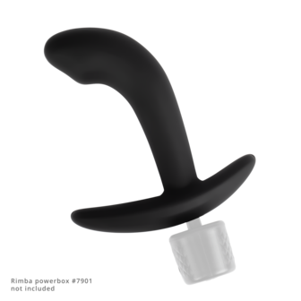Rimba Electro Play - E-Stim Anaal Plug - E-Stim Prostaat Plug - Bi-Polair - Zwart