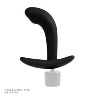 Rimba Electro Play - E-Stim Anaal Plug - E-Stim Prostaat Plug - Bi-Polair - Zwart