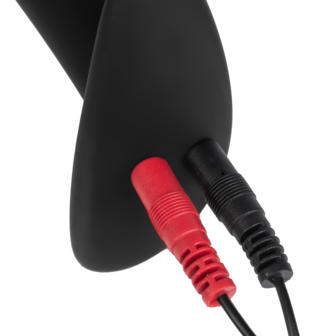 Rimba Electro Play - E-Stim Buttplug - Bi-Polair - Zwart