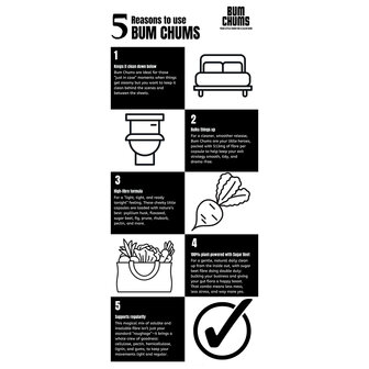 Bum Chums - 100 Capsules - Voor betere en frissere anale sex