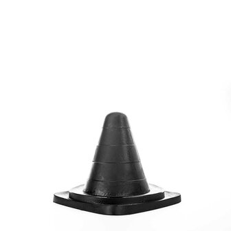 All Black - Traffic Cone Buttplug - 19 x 15 cm - Zwart