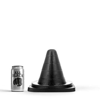 All Black - Traffic Cone Buttplug - 19 x 15 cm - Zwart