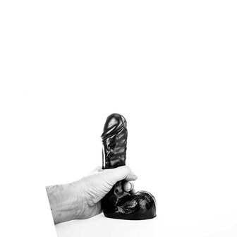 All Black - Realistische Dildo - 19 x 4,5 cm - Zwart