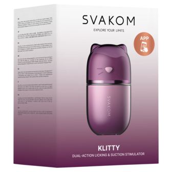 Svakom - Klitty - Likkende &amp; Zuigende Clitoris Stimulator - Dusty Lavender