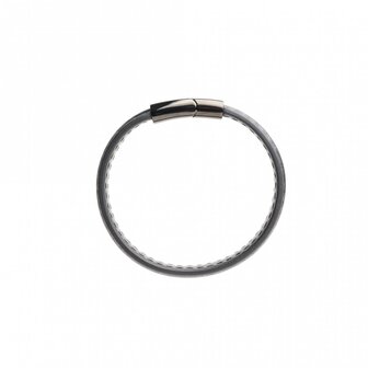 665 - Lederen Armband en Cockring - 2 in 1 - Zwarte Magnetische Sluiting