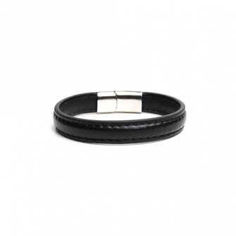 665 - Lederen Armband en Cockring - 2 in 1 - Magnetische Sluiting