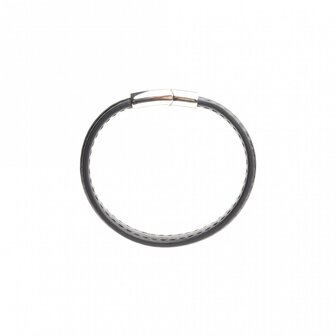 665 - Lederen Armband en Cockring - 2 in 1 - Magnetische Sluiting