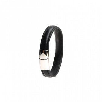 665 - Lederen Armband en Cockring - 2 in 1 - Magnetische Sluiting