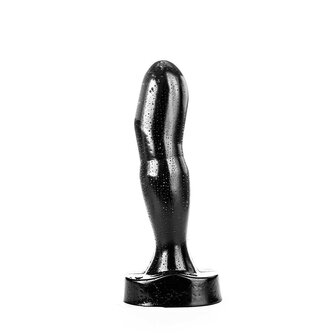 All Black - Grote Vingervormige Anaal Dildo - 32 x 6.7 cm - Zwart