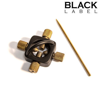 Black Label - The Sun - Tepel Marteling Tepelklem - Ook voor Naaldenspel - Zwart/Goud