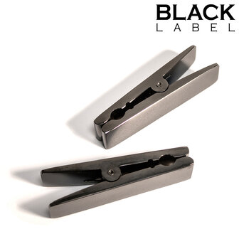 Black Label - Wasknijper Tepelklemmen - Zwart Chroom