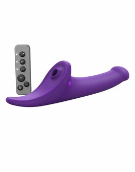 Strap-On-Me - Multi Orgasm Dildo - Strapless Strap-on met Luchtdruk Stimulatie - Paars - Large