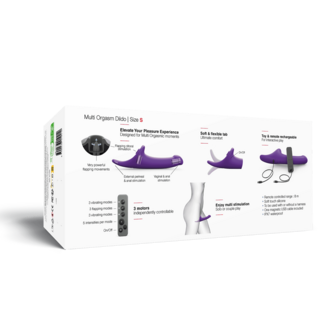 Strap-On-Me - Multi Orgasm Dildo - Strapless Strap-on met Luchtdruk Stimulatie - Paars - Small