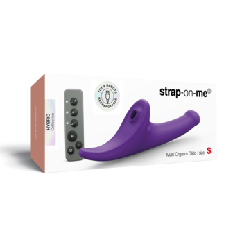 Strap-On-Me - Multi Orgasm Dildo - Strapless Strap-on met Luchtdruk Stimulatie - Paars - Small