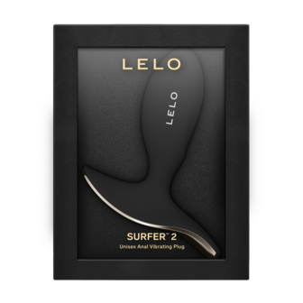 LELO - Surfer 2 - Unisex Vibrerende Anaalplug - Zwart
