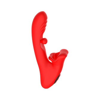 IY - Franky - Knabbelende Vibrator met Roterende Bal - Met App Control - Rood