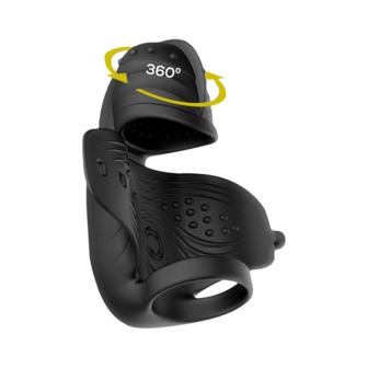 IY - Zonte - Roterende en Vibrerende Cap Masturbator - App Control &ndash; Zwart