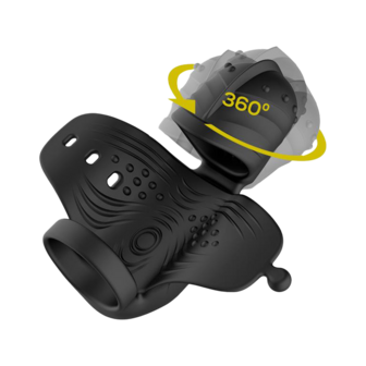 IY - Zonte - Roterende en Vibrerende Cap Masturbator - App Control &ndash; Zwart