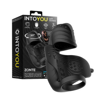 IY - Zonte - Roterende en Vibrerende Cap Masturbator - App Control &ndash; Zwart