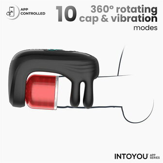 IY - Torky - Compressing Rotating Masturbator with App Control - Zwart