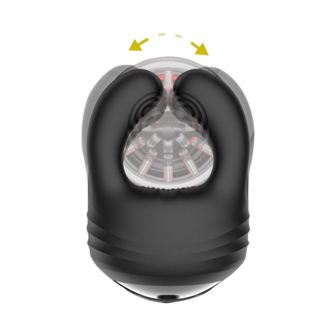 IY - Torky - Compressing Rotating Masturbator with App Control - Zwart