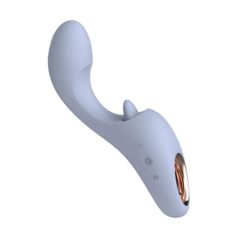 IY - Licky - Likkende Tong Vibrator - Met App Control - Lichtblauw