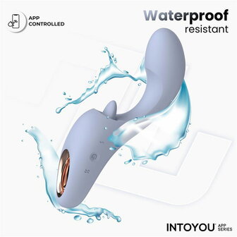 IY - Licky - Likkende Tong Vibrator - Met App Control - Lichtblauw