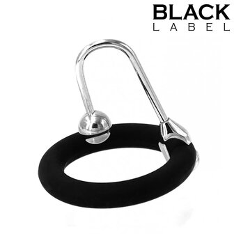 Black Label - Cum Stopper met Verwisselbare Siliconen Ringen - Diameter 25 en 30 mm