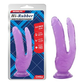 Chisa Toys Dubbel dildo 20cm paars