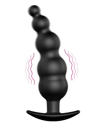 Crazy Bull Vibrerende bolletjes buttplug met afstandsbediening - EROTIK-SJOP.COM