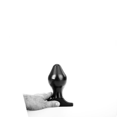 All Black Buttplug 16 x 8 cm - zwart